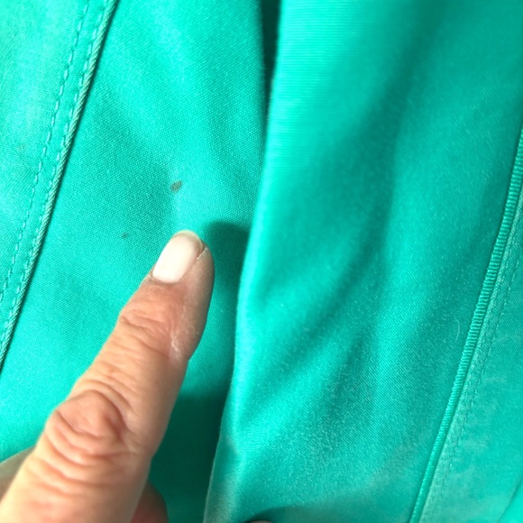 White House Black Market Green Swing Double Breasted Jacket SZ 8 Worn 1X - Picture 7 of 10